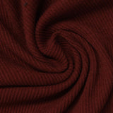 Cotton Polyester Stretch Rib Knit Fabric, 263 gsm — Red — photo 3