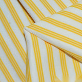 Yellow Vertical-Stripe Linen-Look, Polyester — photo 3