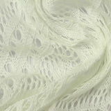 Jacquard 100% Polyester Pointelle Knit Fabric, 280 gsm, 150 cm — Beige — photo 3