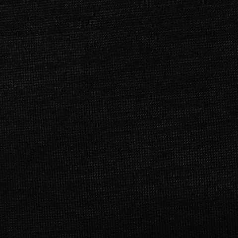 Polyester Stretch Chunky Knit Fabric, 190 gsm, 150 cm — Black