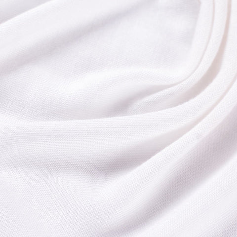 100% Viscose Jersey Knit Fabric, 121 gsm, 185 cm — White
