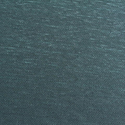 Dark Teal Marl Scuba Knit, Linen-Cotton