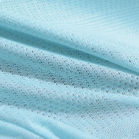 Light Blue Horizontal-Band Jacquard, Polyester