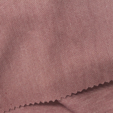 Dusty Rose Marl French Terry, Poly-Viscose