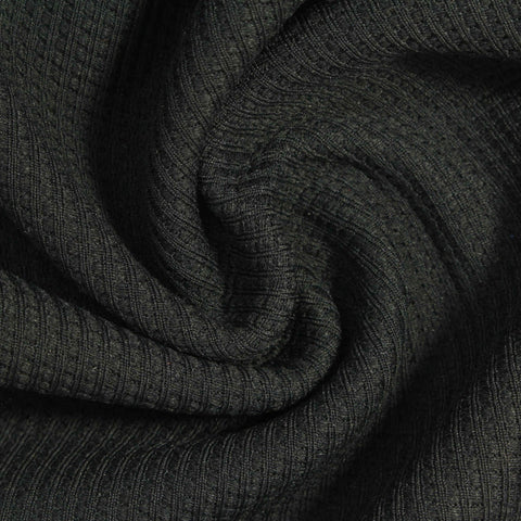 100% Polyester Knit Fabric, 330 gsm, 170 cm — Black