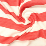 Red Horizontal-Stripe Chunky Knit, Cotton-Poly — photo 3