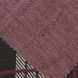 Black Plaid Interlock Knit, Polyester — photo 3