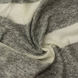 Light Grey Marled-Stripe Chunky Knit, Viscose-Poly — photo 3