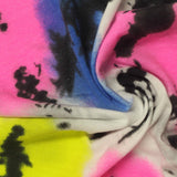 Black Abstract Jersey Knit, Poly-Viscose — photo 3