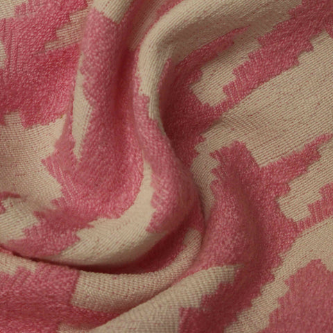 Pink Abstract Jacquard, Polyester, 270 gsm