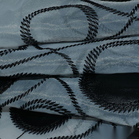 Black Lines Voile, Polyester