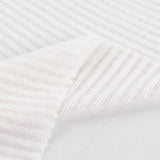 Striped Polyester Viscose Stretch Chunky Knit Fabric, 140 gsm — White — photo 3