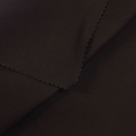 Viscose Nylon Stretch Ponte Knit Fabric, 402 gsm — Brown