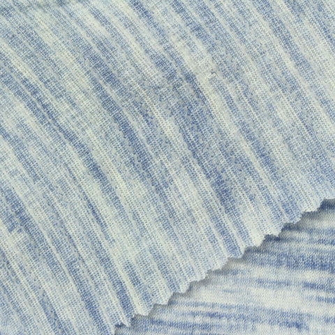 Blue Marl Crepe, Poly-Viscose