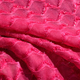Pink Tone-on-Tone Jacquard, Poly-Linen — photo 3