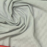 White Tone-on-Tone Square Warp Knit, Nylon-Spandex — photo 3
