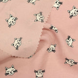 White Cartoon-Cat Woven, Polyester — photo 3