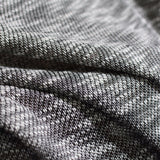 Black Marl French Terry, Cotton-Poly — photo 3