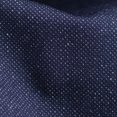 Dark Blue Marl Knit, Polyester, 445 gsm
