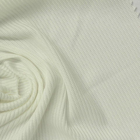 Polyester Stretch Rib Knit Fabric, 160 gsm, 165 cm — Khaki
