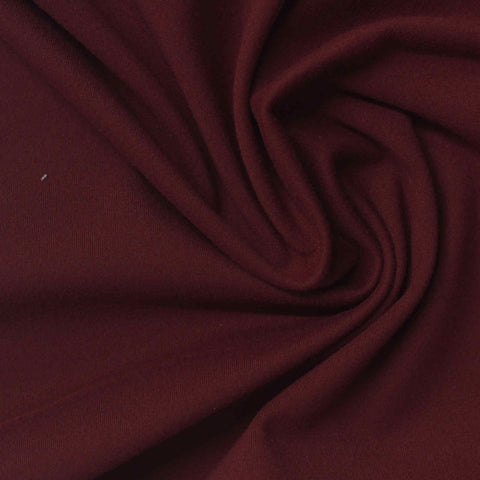 Dark Burgundy Interlock Knit, Nylon-Spandex