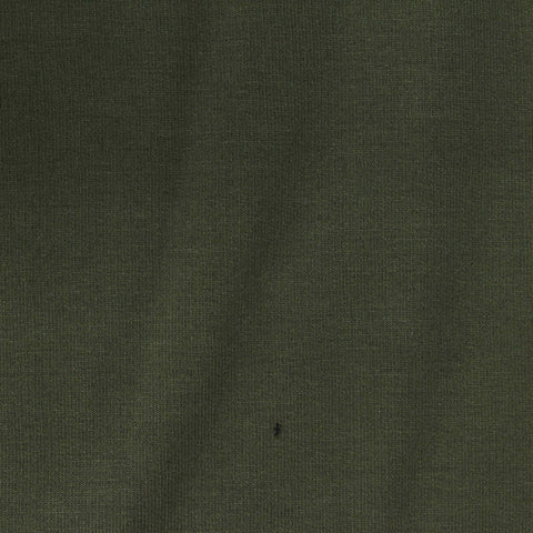 Brushed Cotton Polyester Stretch French Terry Fabric, 340 gsm, 180 cm — Green