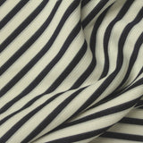 Black Horizontal-Stripe Knit, Polyester — photo 3