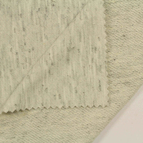 Light Grey Marl French Terry, Cotton-Poly, 262 gsm