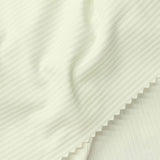 Polyester Stretch Rib Knit Fabric, 200 gsm, 160 cm — White — photo 3
