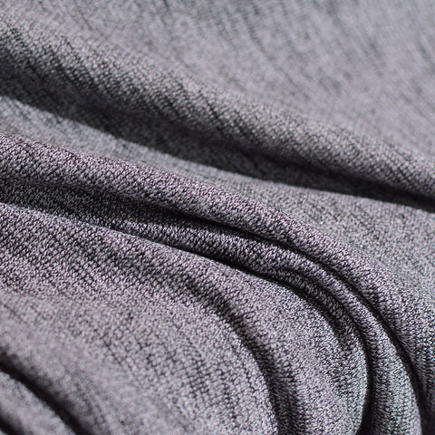 Light Grey Marl Chunky Knit, Poly-Cotton, 230 gsm