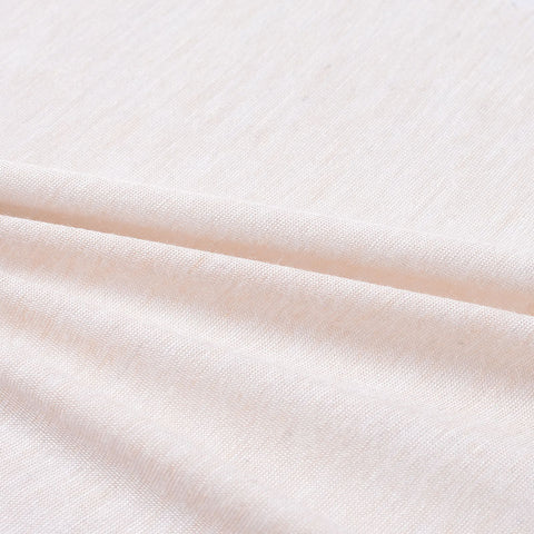 Light Cream Marl Jersey Knit, Viscose, 117 gsm