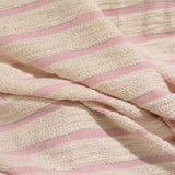 Pink Horizontal-Stripe French Terry, Cotton — photo 3