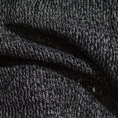 Black Marl Chunky Knit, Polyester, 35 gsm