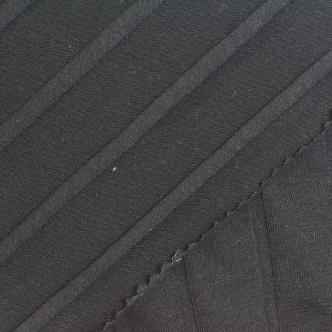 Cotton Polyester Stretch Rib Knit Fabric, 160 gsm, 165 cm — Grey