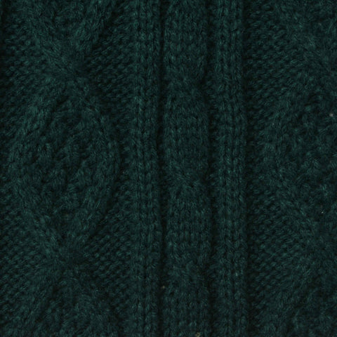 Dark Green Diamond Chunky Knit, Acrylic