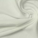 Polyester Viscose Stretch Chunky Knit Fabric, 210 gsm, 160 cm — White — photo 3