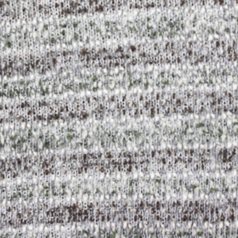 White Marl Chunky Knit, Poly-Cotton, 150 gsm