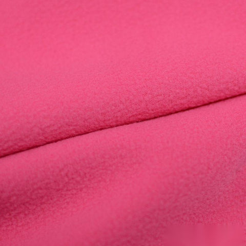 100% Polyester Fleece Fabric, 238 gsm, 150 cm — Pink