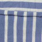 Blue Horizontal-Stripe Jersey Knit, Cotton — photo 3