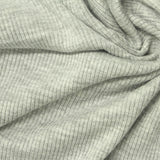 Heather Viscose Stretch Rib Knit Fabric, 270 gsm, 120 cm — Grey — photo 3