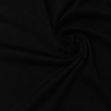 Viscose Stretch Rib Knit Fabric, 203 gsm — Black — photo 3