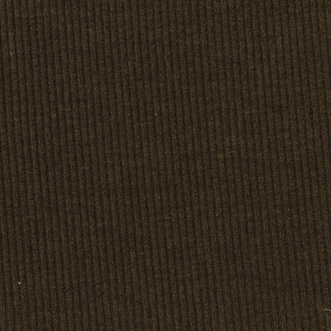 Polyester Viscose Stretch Rib Knit Fabric, 235 gsm, 178 cm — Brown