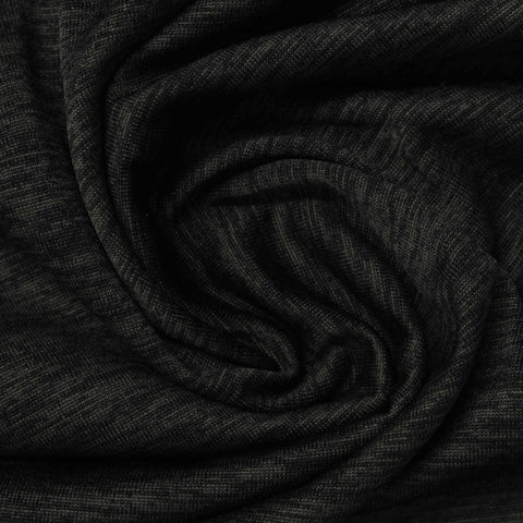 Dark Grey Marl Jersey Knit, Polyester, 167 gsm