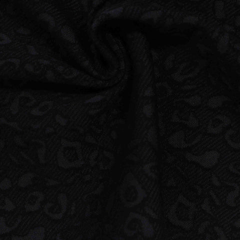 Black Leopard Jacquard, Viscose-Nylon