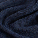 Dark Blue Marl Jersey Knit, Polyester — photo 3