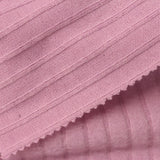 Brushed Polyester Viscose Stretch Rib Knit Fabric, 245 gsm, 156 cm — Pink — photo 3