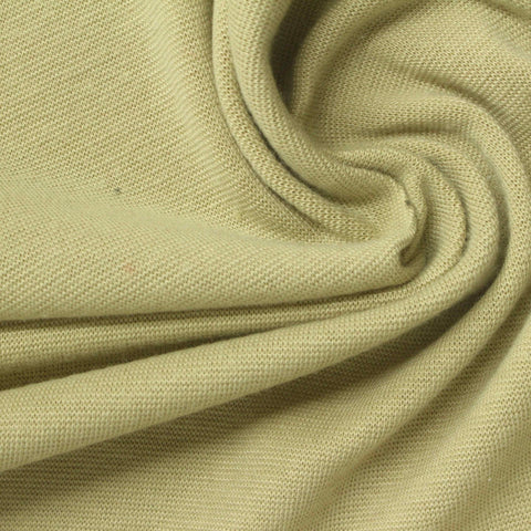 Polyester Viscose Stretch Ponte Knit Fabric, 310 gsm, 160 cm — Khaki