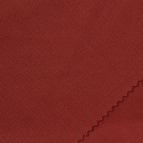 100% Polyester Piqué Knit Fabric, 240 gsm, 182 cm — Red