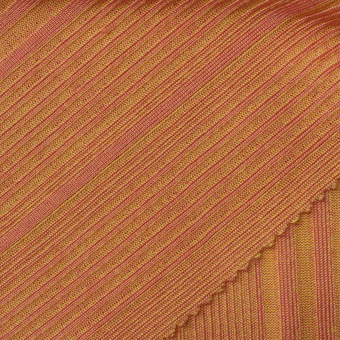 Orange Stripe Rib Knit