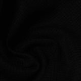 Polyester Stretch Fleece Fabric, 260 gsm — Black — photo 3